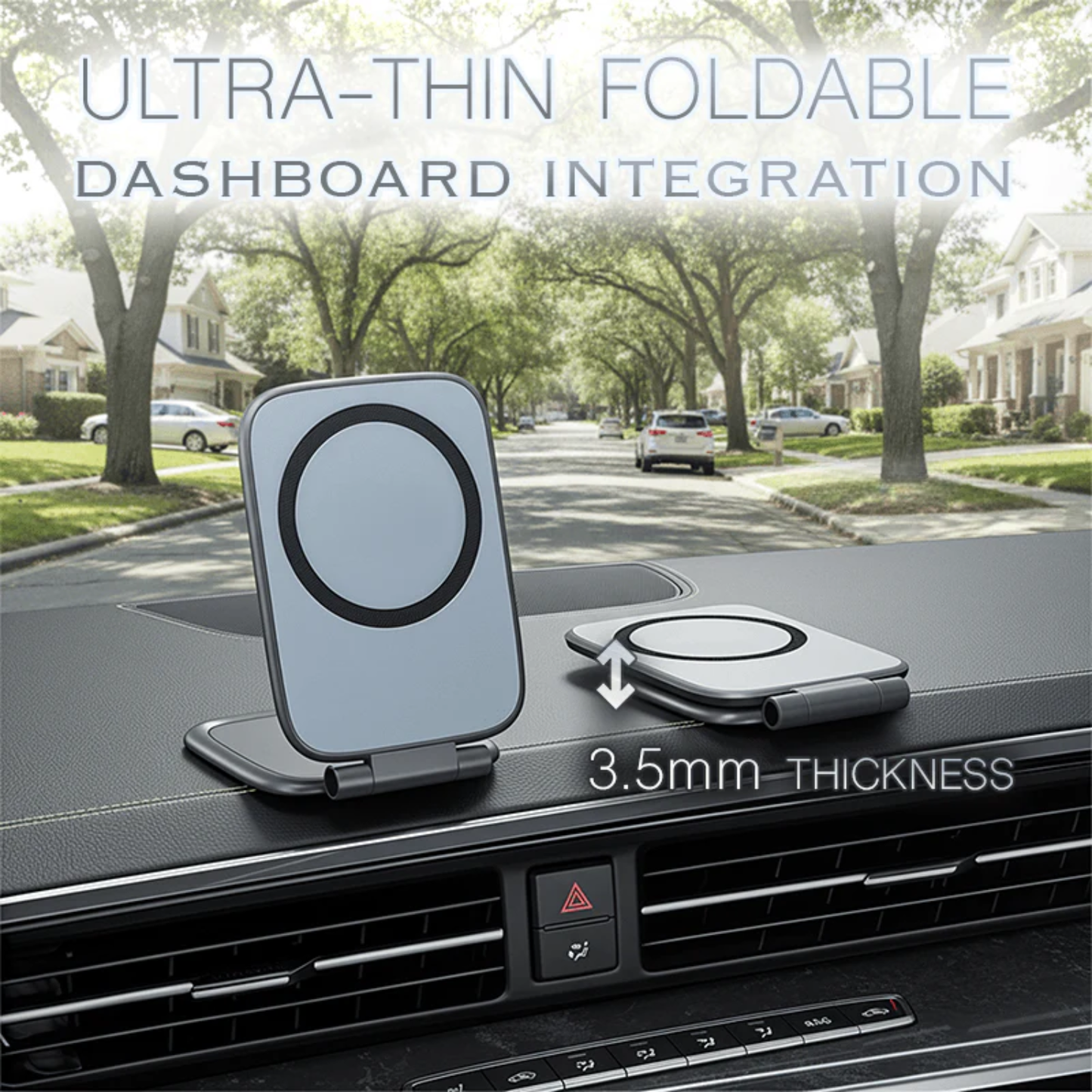 Ultra-Thin Magnetic Dashboard Phone Holder